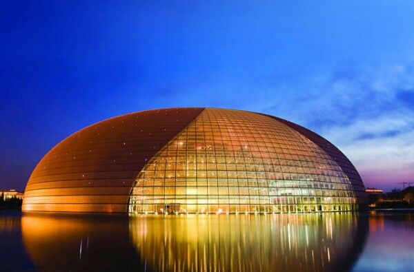 群吊葫蘆用于國家大劇院建設(shè)